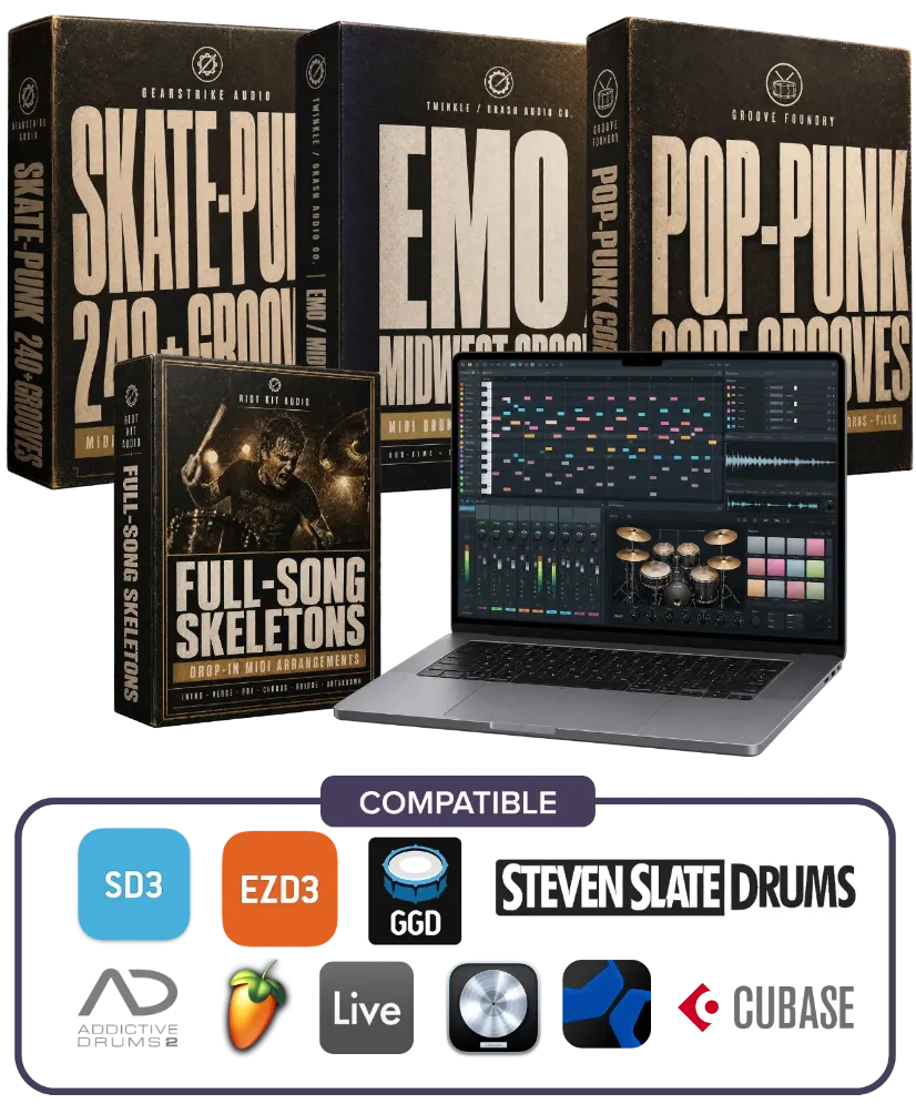 The Pop-Punk Drum System — bundle mockup